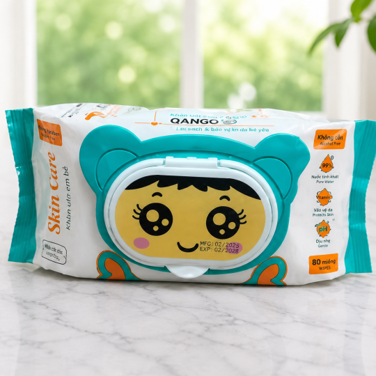 KHĂN ƯỚT GẤU 650G (30 GÓI/THÙNG)